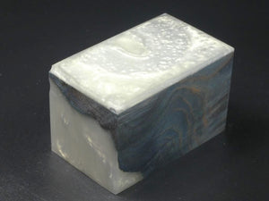 Teal / White Hybrid Bottle Stopper Blank