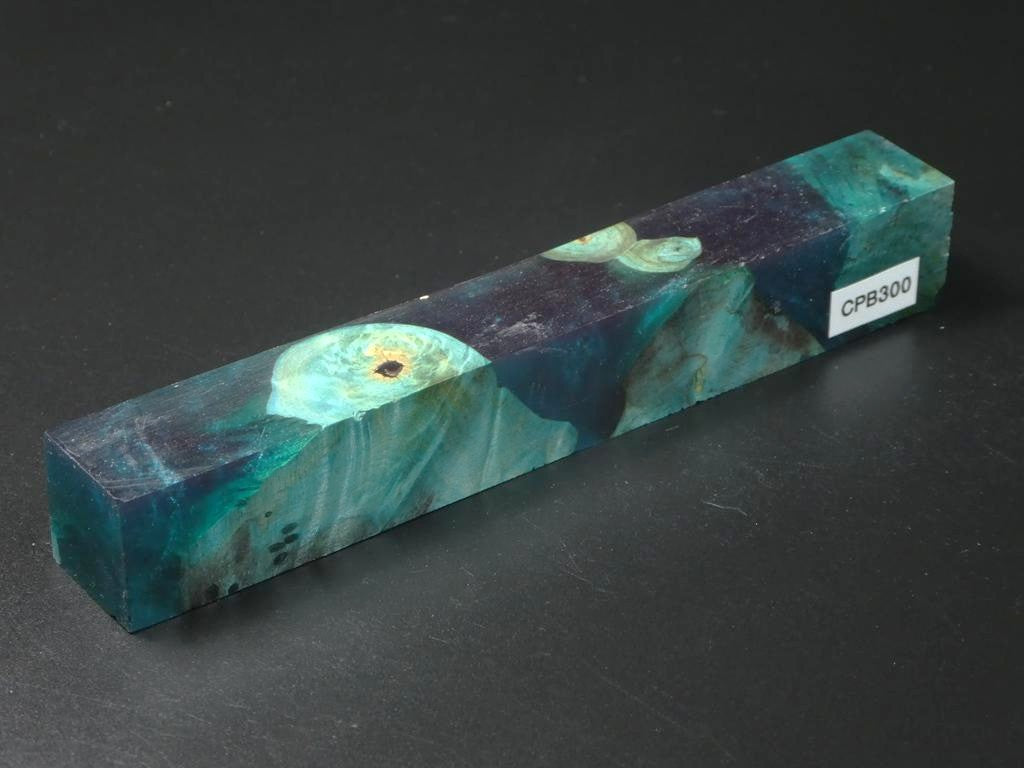 Teal / Teal Hybrid Pen Blank