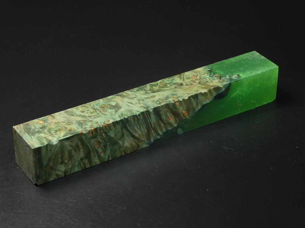 Green / Green Hybrid Pen Blank