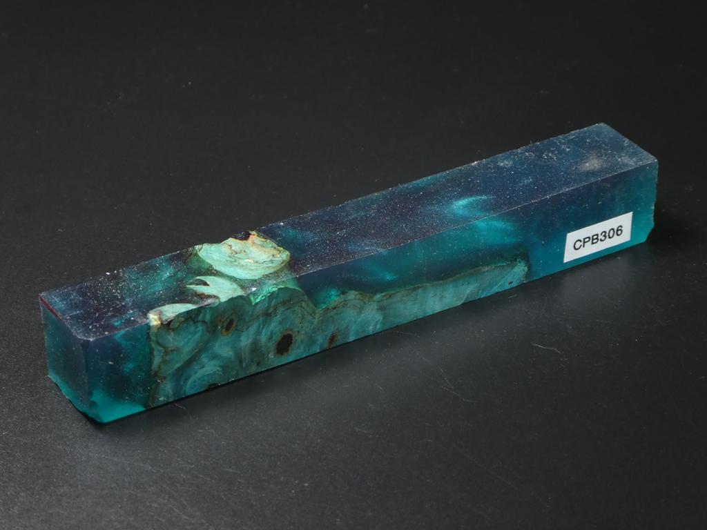 Teal / Teal Hybrid Pen Blank