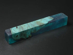 Teal / Teal Hybrid Pen Blank