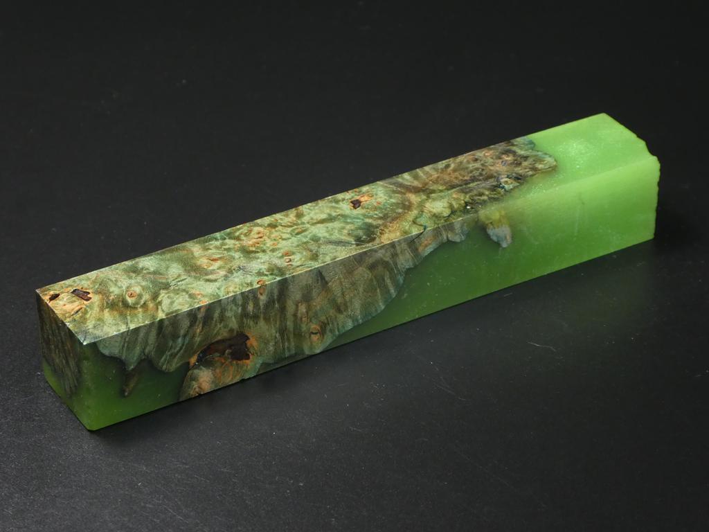 Green / Green Hybrid Pen Blank