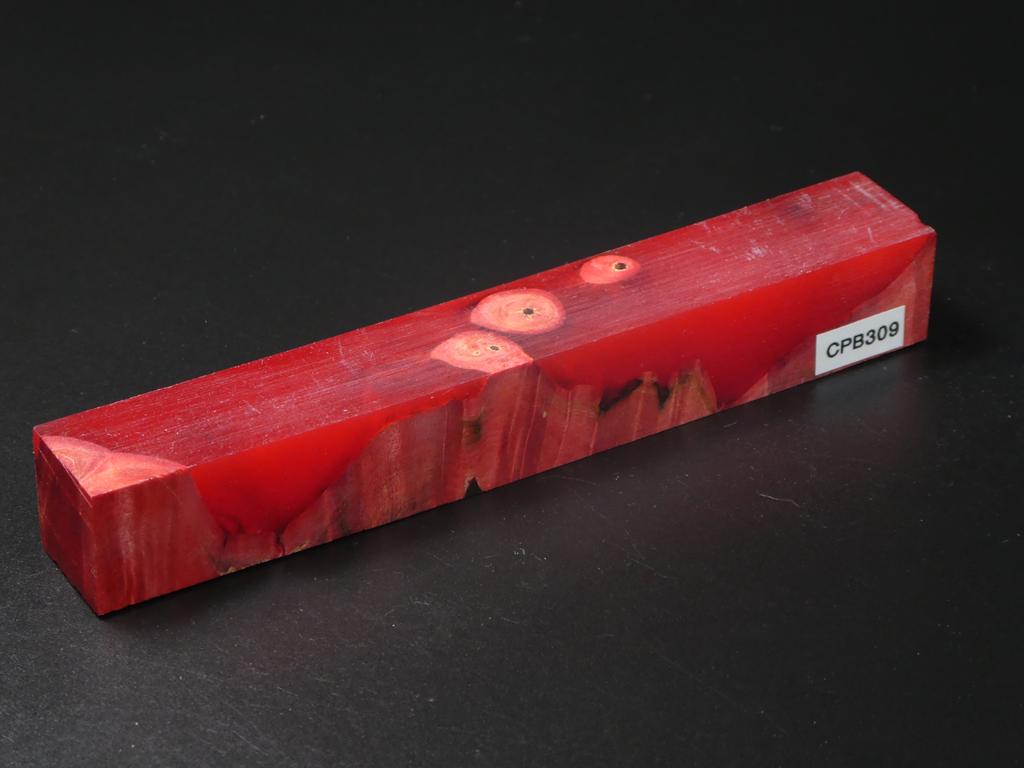 Red / Red Hybrid Pen Blank