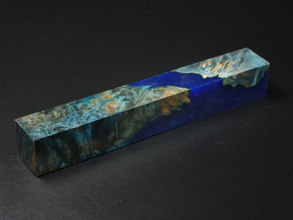 Blue / Blue Hybrid Pen Blank