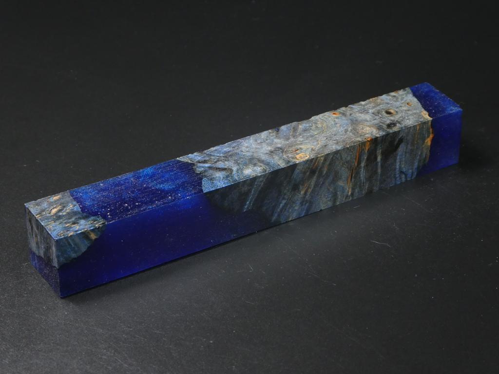Blue / Blue Hybrid Pen Blank