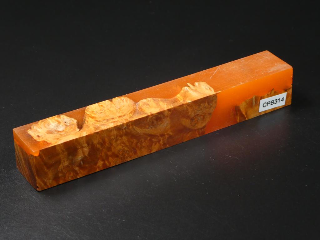 Orange / Orange Hybrid Pen Blank