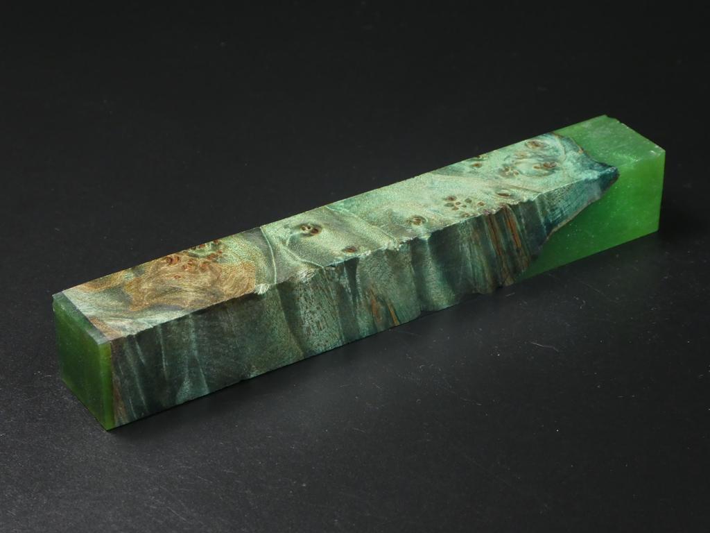 Green / Green Hybrid Pen Blank
