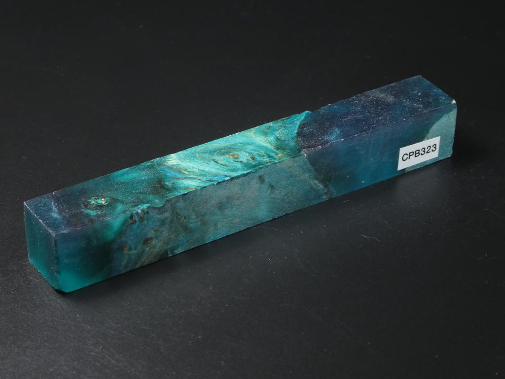 Teal / Teal Hybrid Pen Blank
