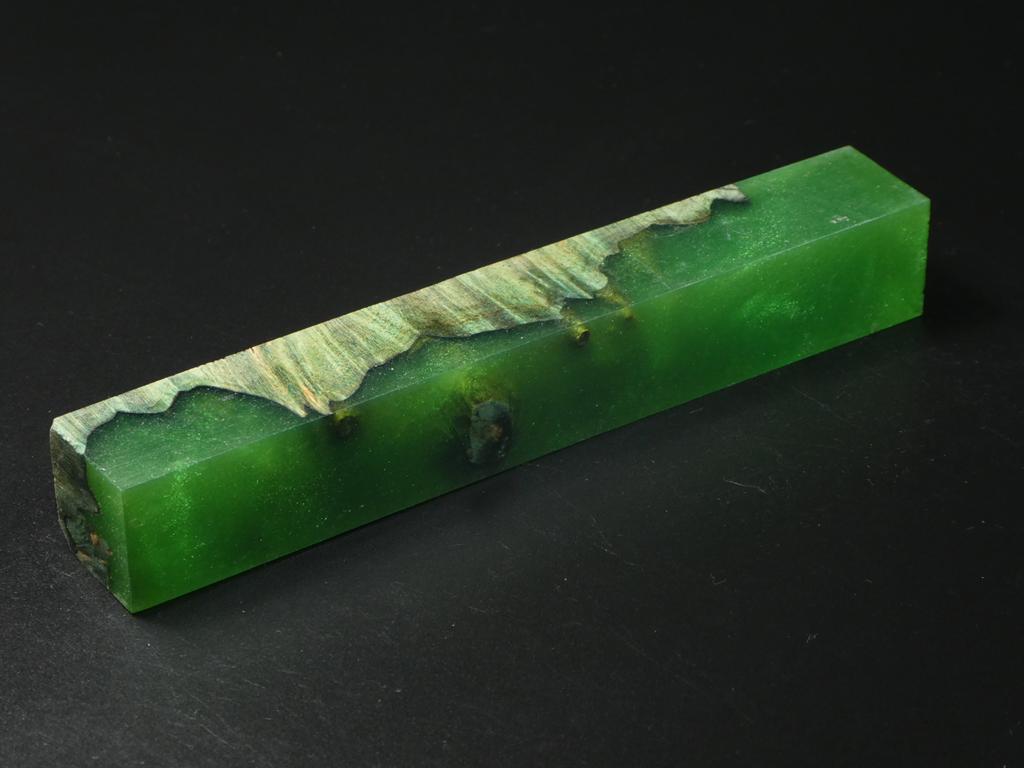 Green / Green Hybrid Pen Blank