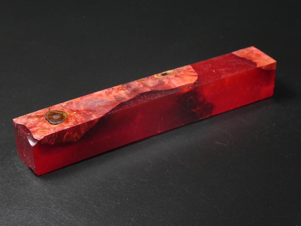 Red / Red Hybrid Pen Blank