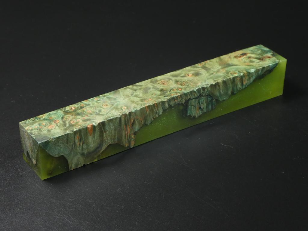 Green / Green Hybrid Pen Blank