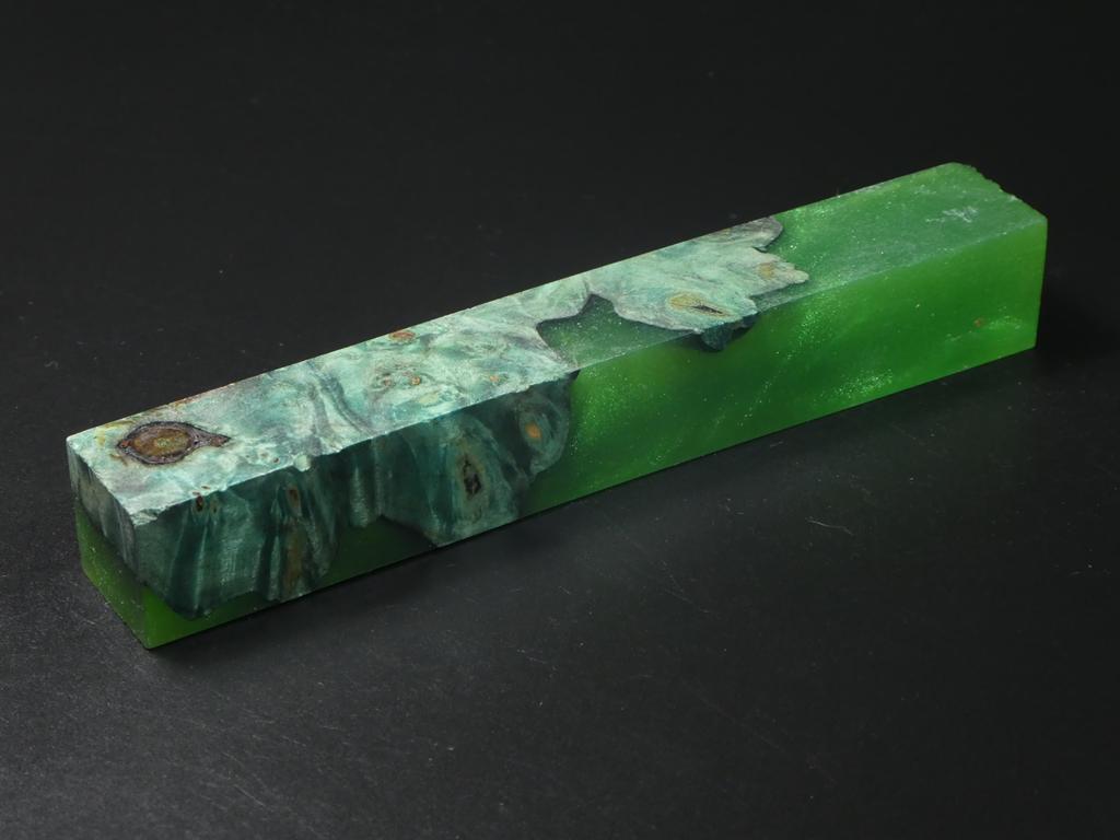 Green / Green Hybrid Pen Blank