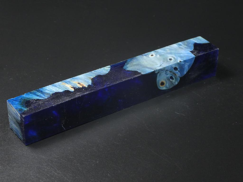 Blue / Blue Hybrid Pen Blank