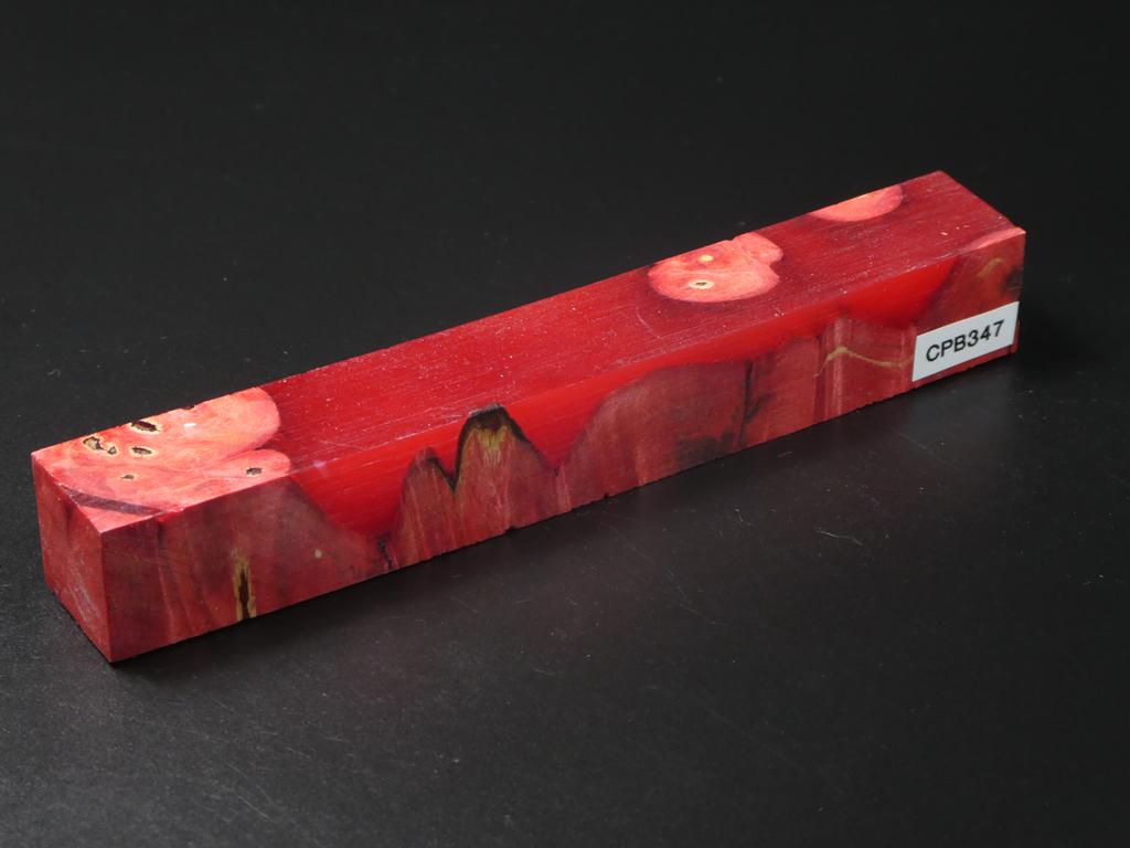 Red / Red Hybrid Pen Blank