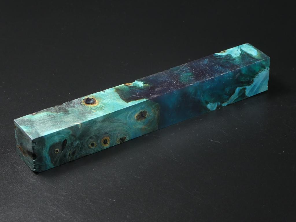 Teal / Teal Hybrid Pen Blank