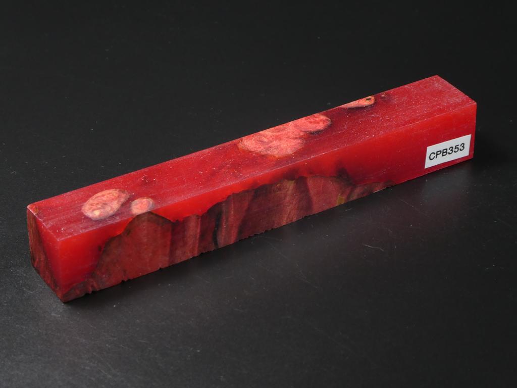 Red / Red Hybrid Pen Blank