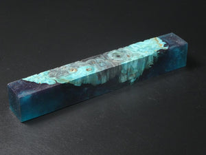 Teal / Teal Hybrid Pen Blank