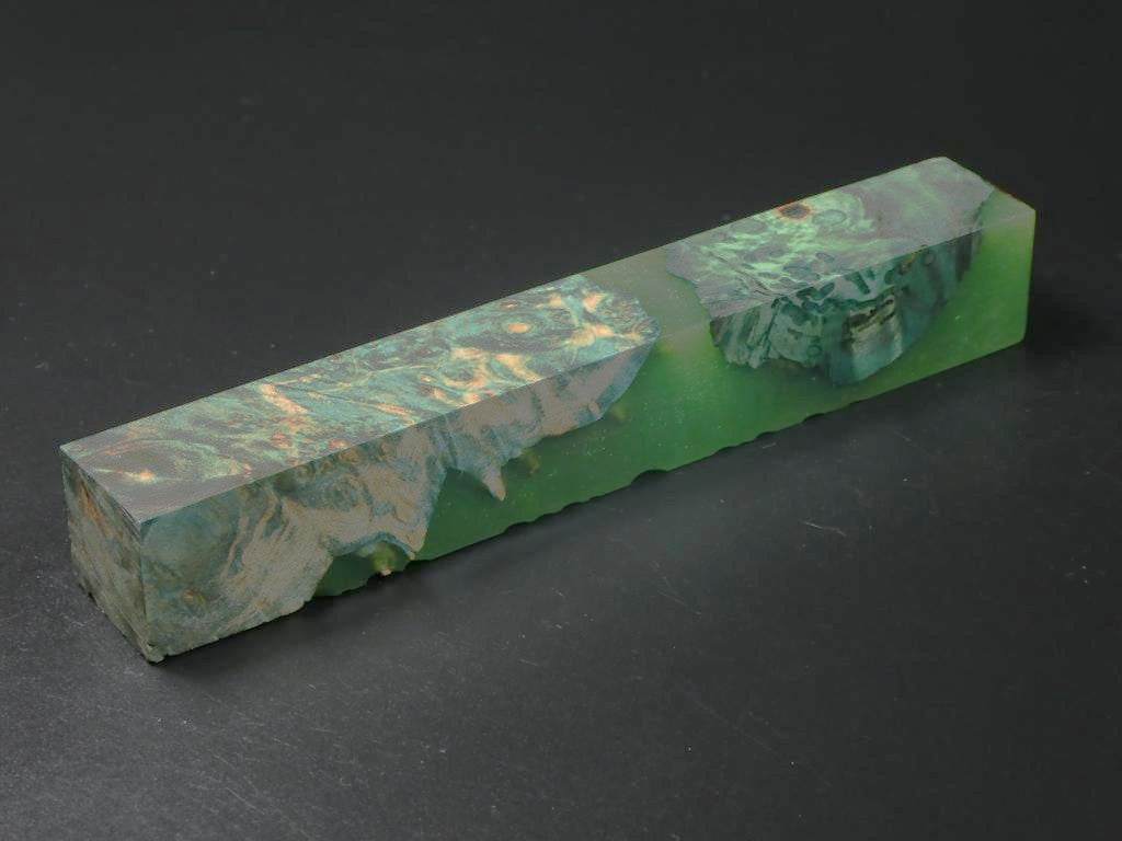 Green / Green Hybrid Pen Blank