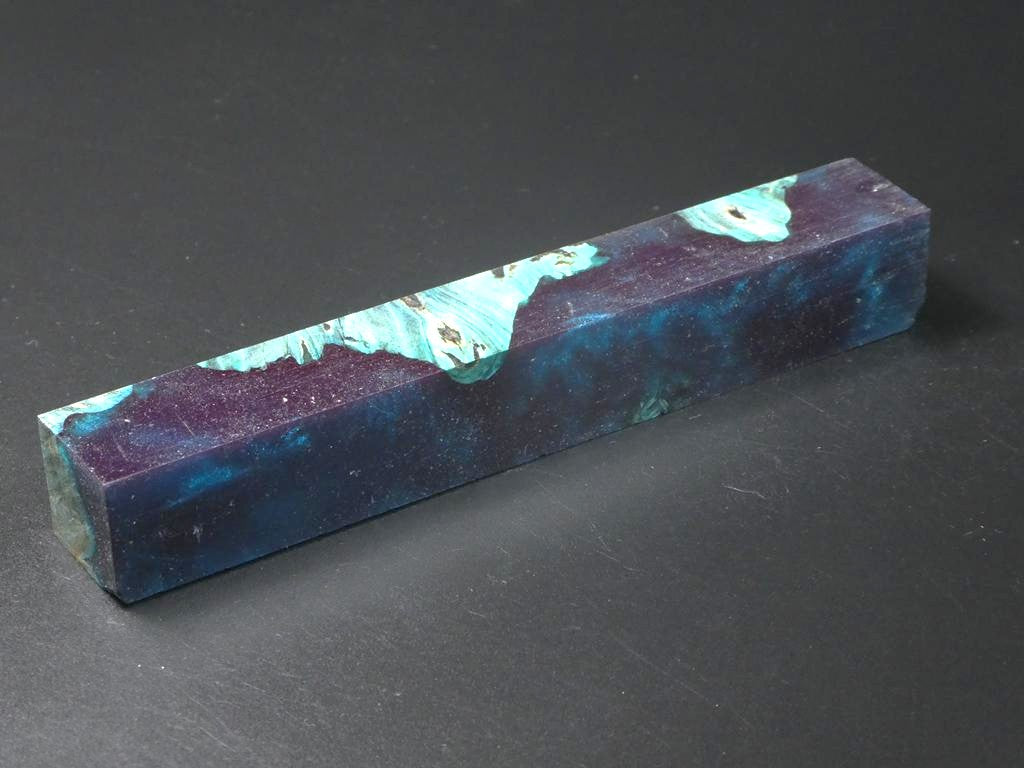 Teal / Teal Hybrid Pen Blank