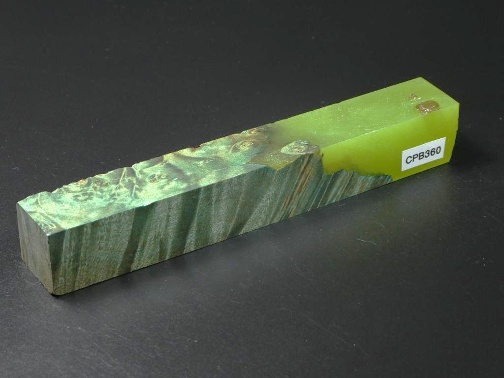 Green / Green Hybrid Pen Blank