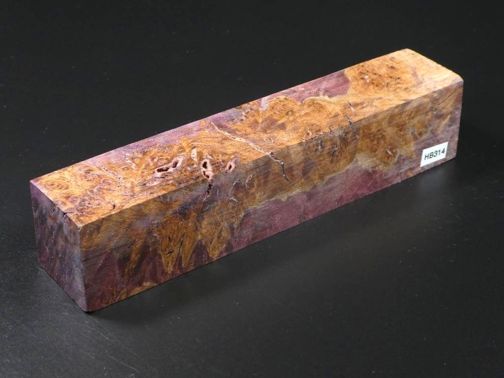 Purple & Natural Handle Blank