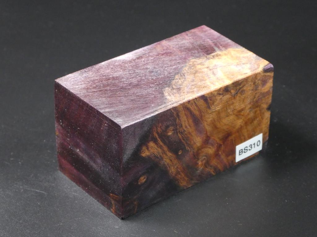 Purple & Natural Bottle Stopper Blank
