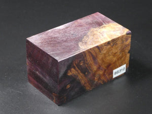 Purple & Natural Bottle Stopper Blank