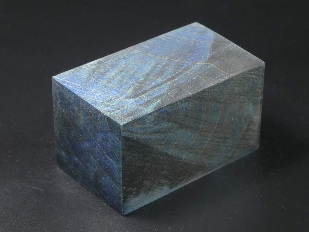 Blue & Natural Bottle Stopper Blank