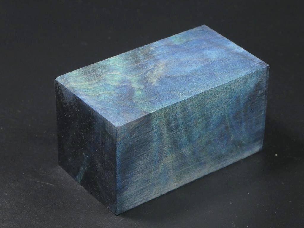 Blue & Natural Bottle Stopper Blank