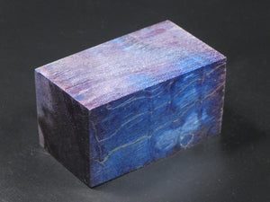 Blue & Natural Bottle Stopper Blank