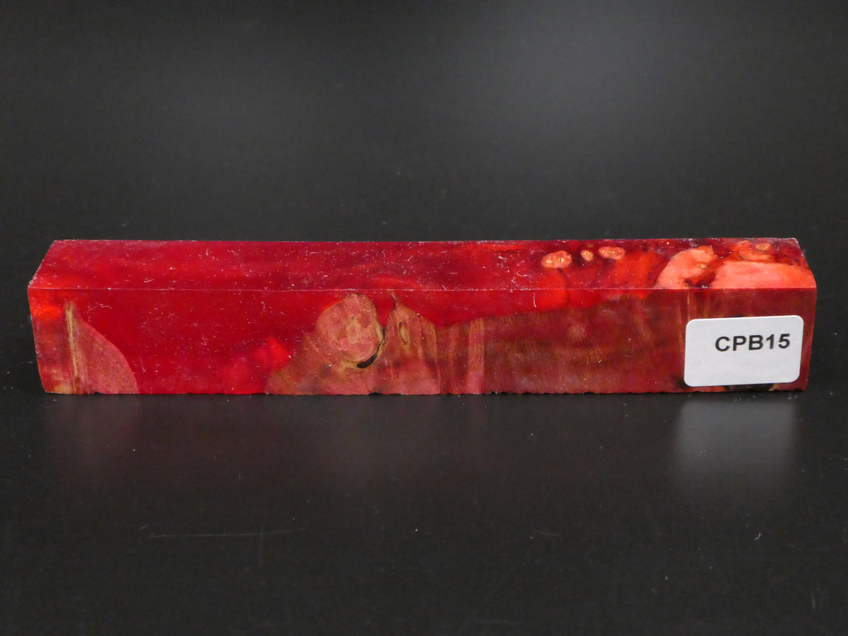 Red / Red Hybrid Pen Blank
