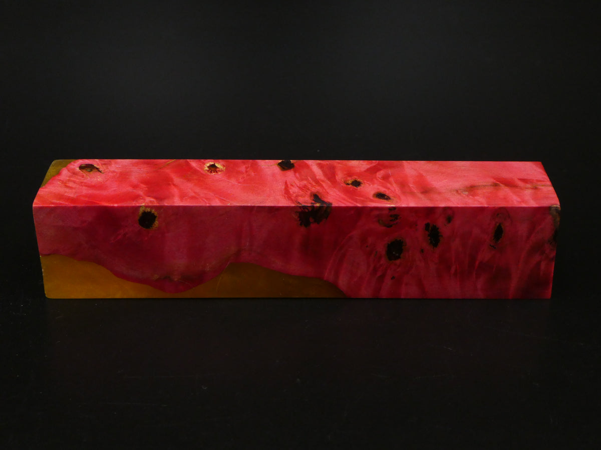 Red / Orange - Hybrid Handle Blank or Large Pen Blank