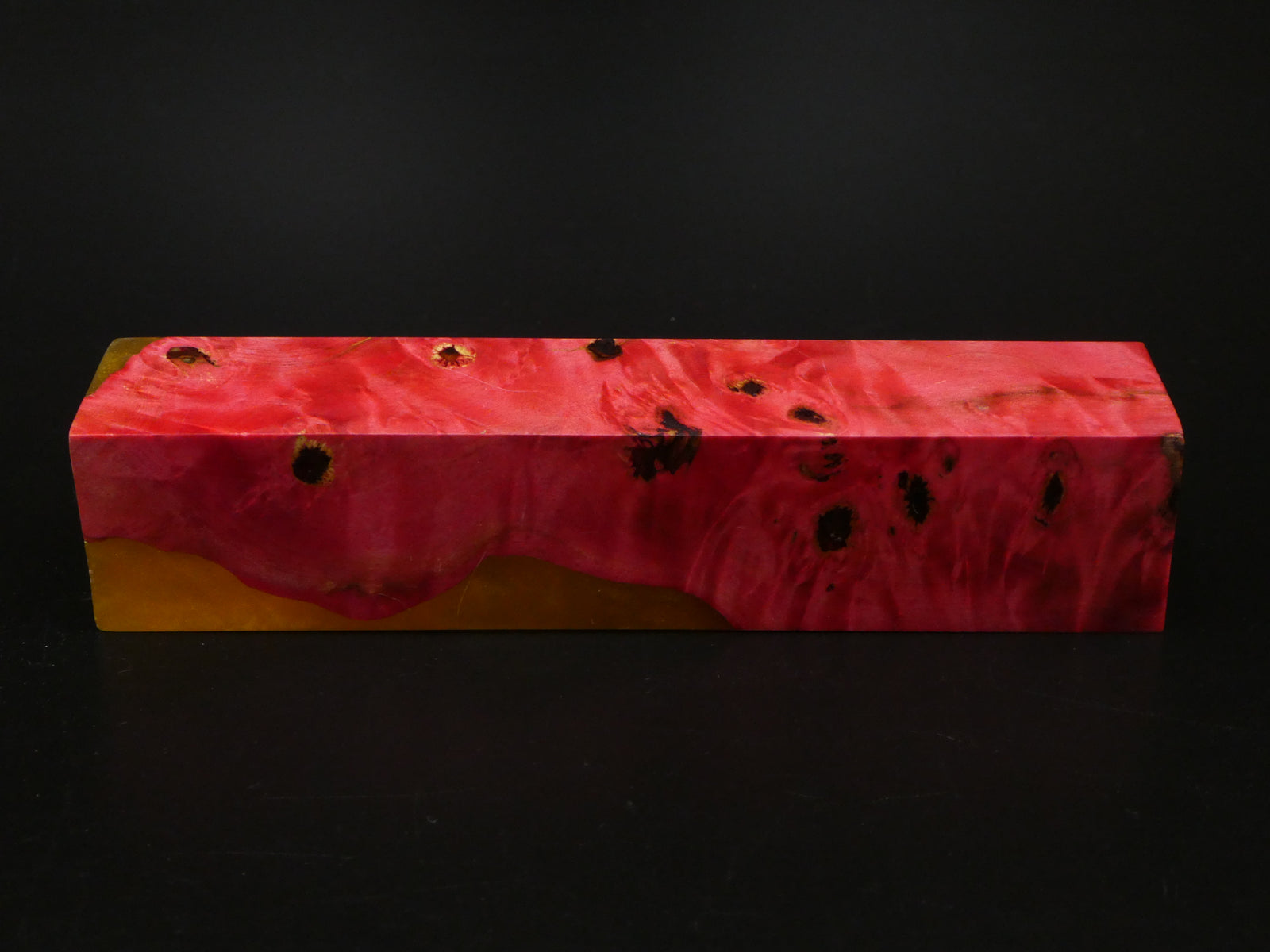 Red / Orange - Hybrid Handle Blank or Large Pen Blank