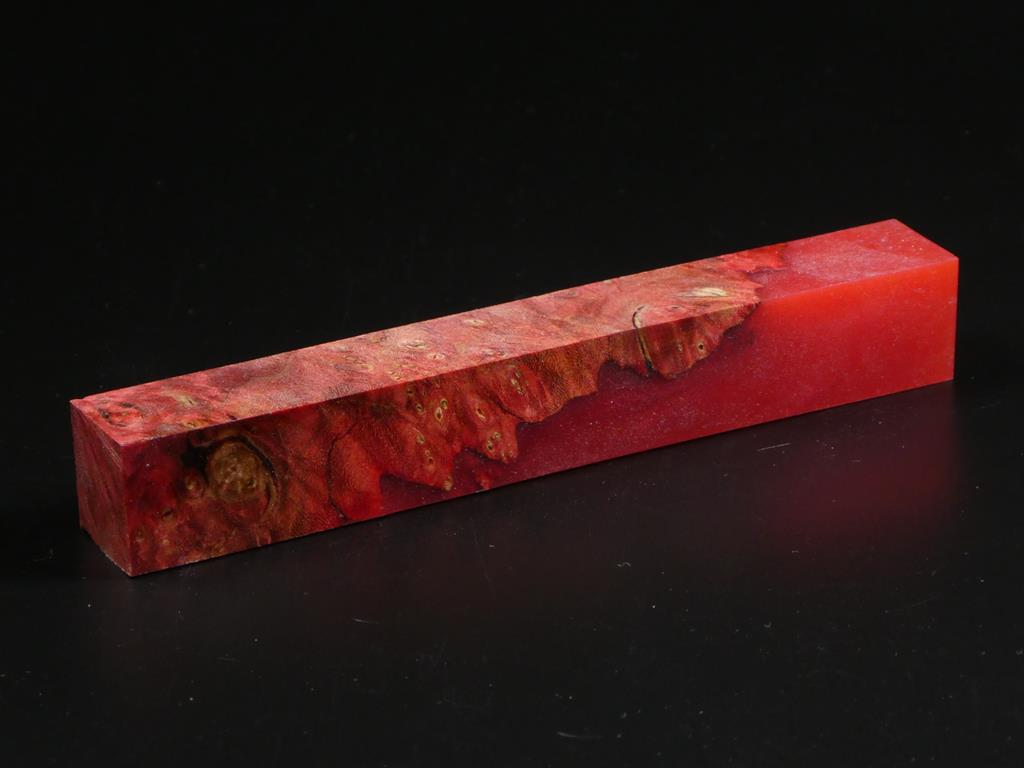 Red / Red Hybrid Pen Blank