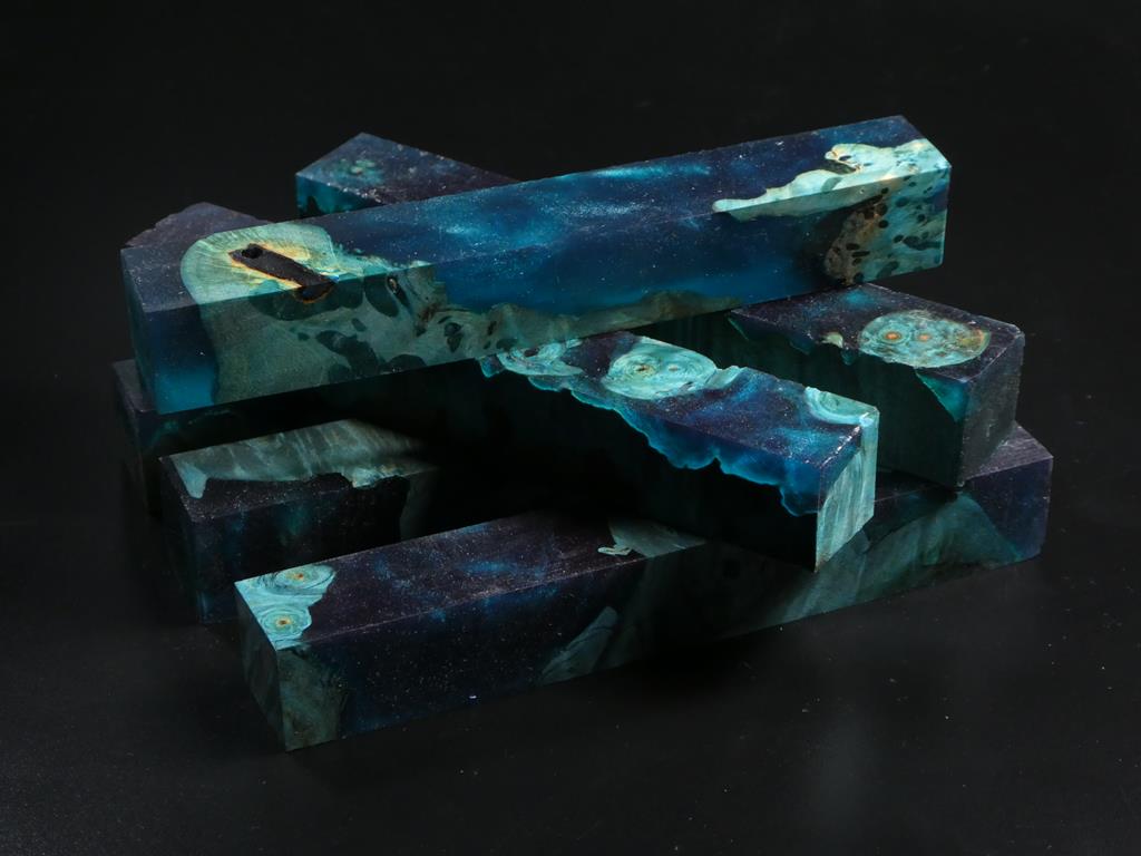 Teal / Teal Hybrid Pen Blank Bundle