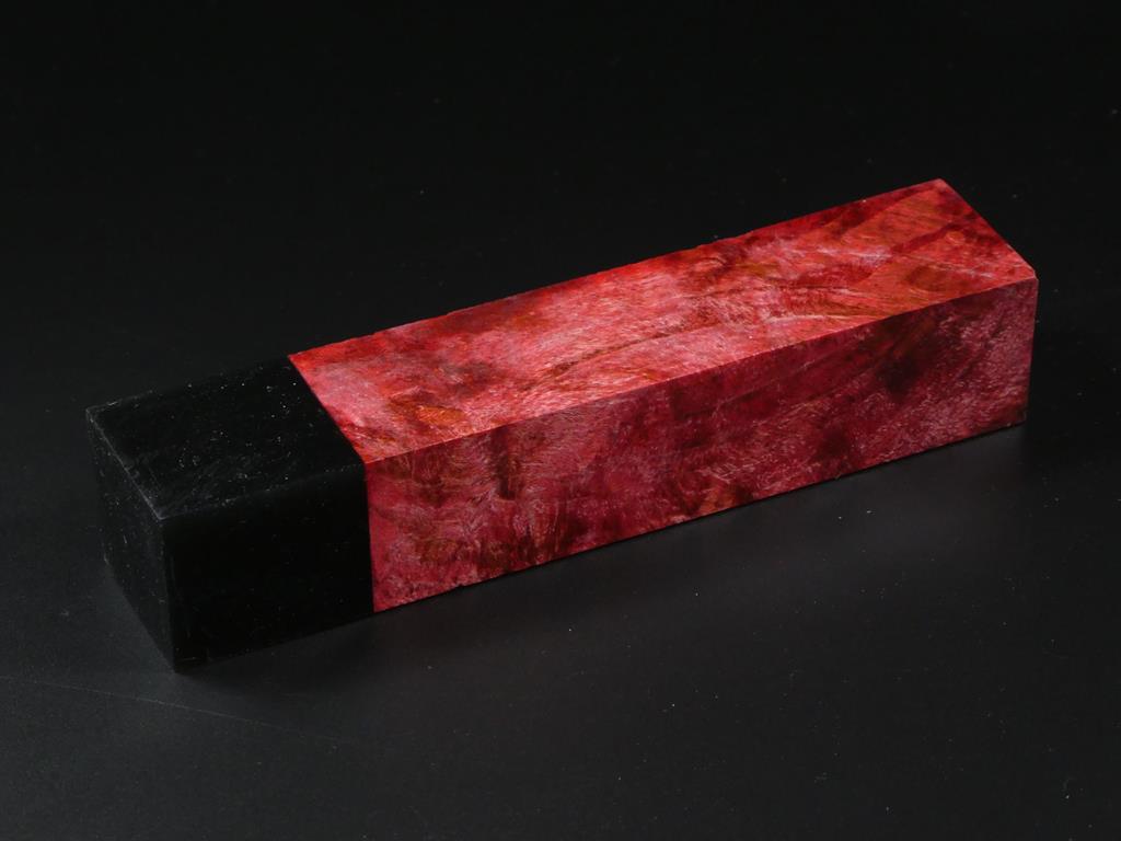 Red / Black Handle Blank