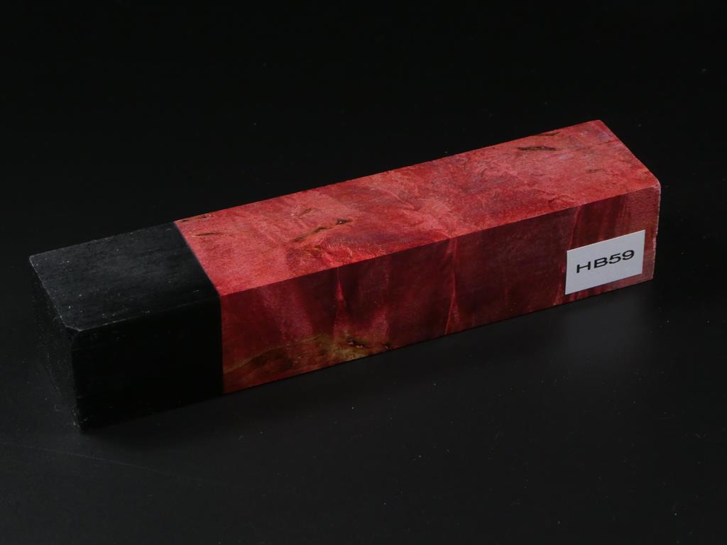 Red / Black Handle Blank