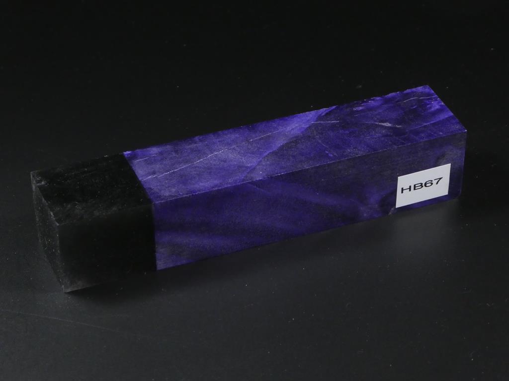 Purple / Black Handle Blank