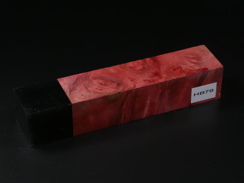 Red / Black Handle Blank