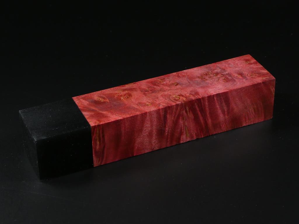 Red / Black Handle Blank