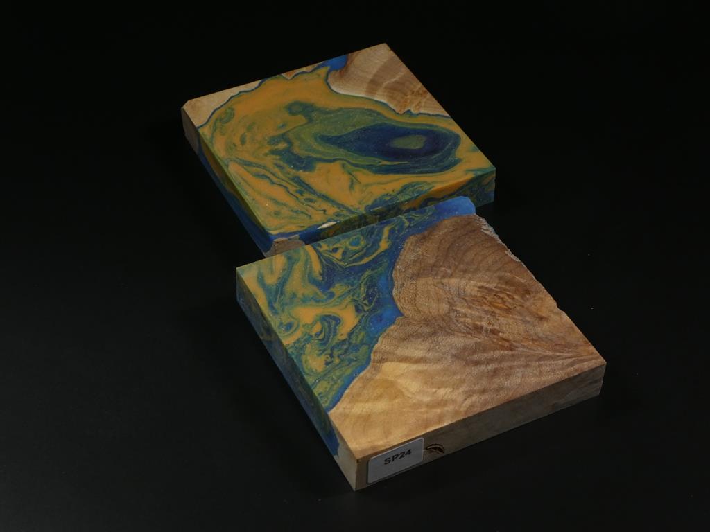 Natural / Blue, Orange Hybrid Coaster Kit