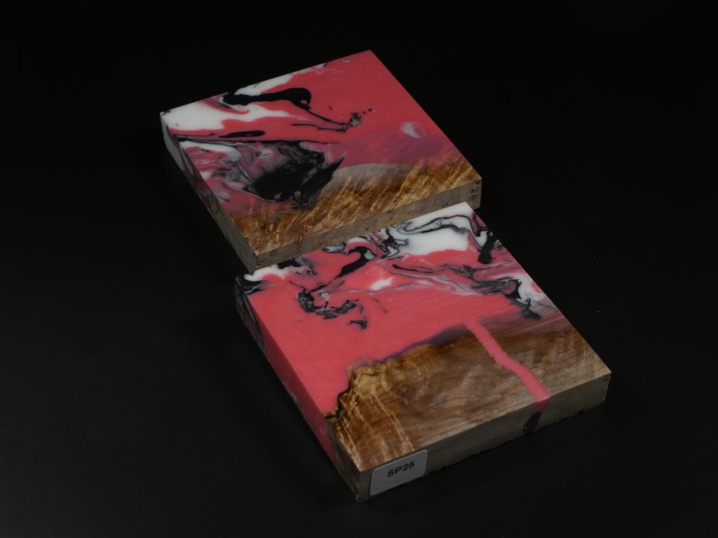 Natural / Pink, Black, White Hybrid Coaster Kit