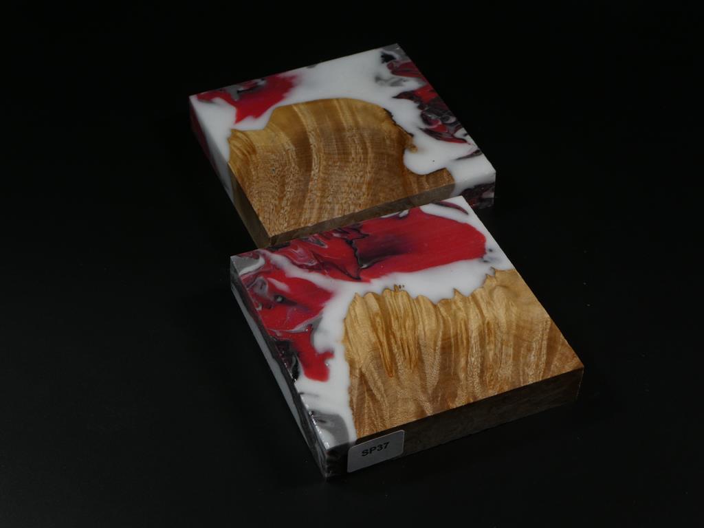 Natural / Red, White, Black, Gray Hybrid Coaster Kit