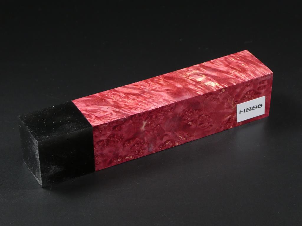 Red  / Black Handle Blank