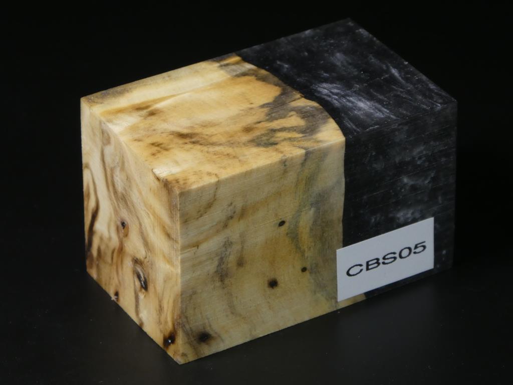 Natural / Gray Hybrid Bottle Stopper Blank