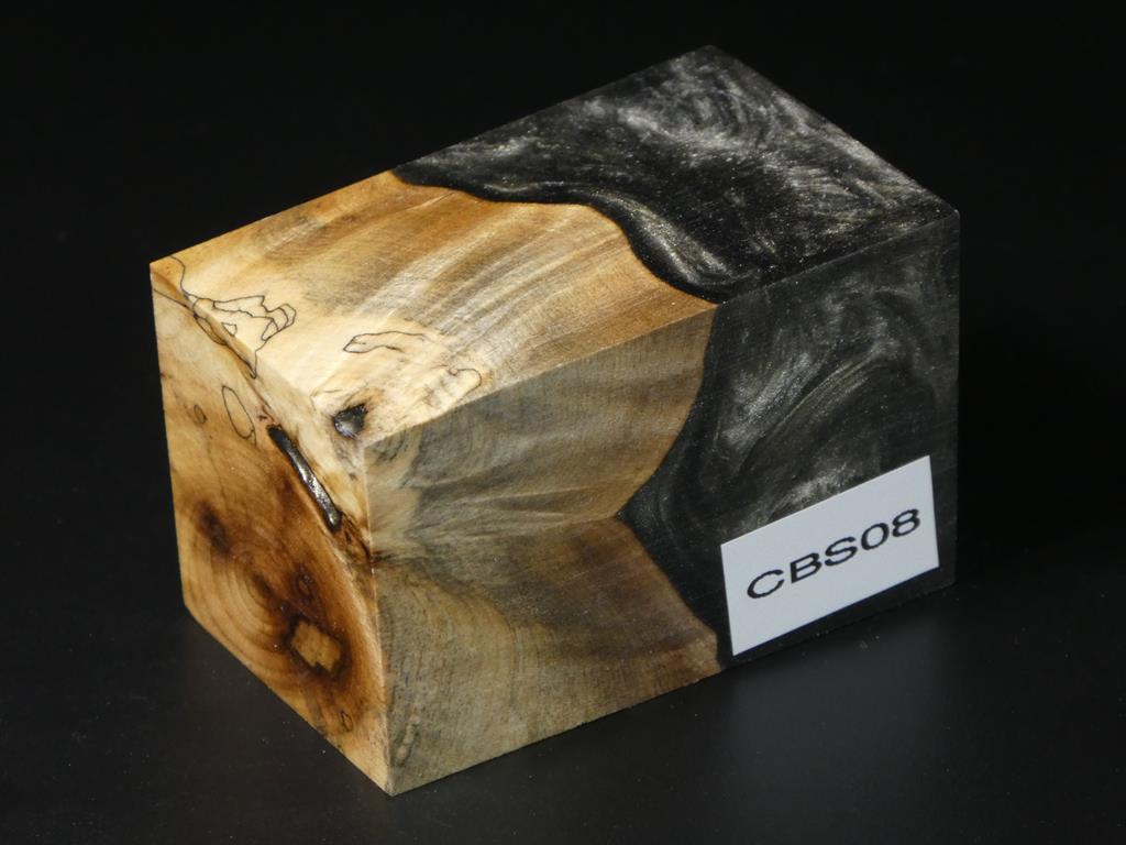 Natural / Gray Hybrid Bottle Stopper Blank