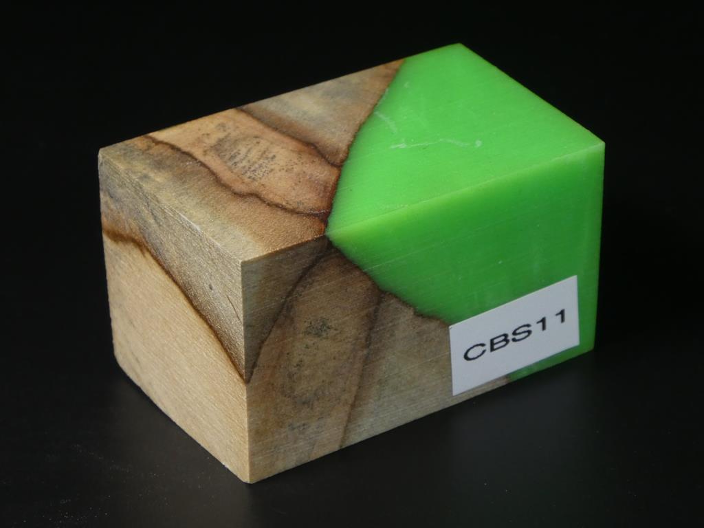 Natural / Green Hybrid Bottle Stopper Blank