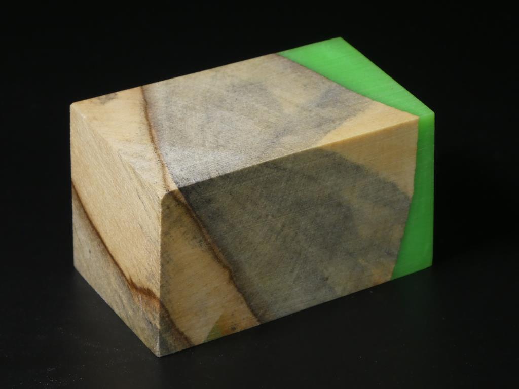 Natural / Green Hybrid Bottle Stopper Blank