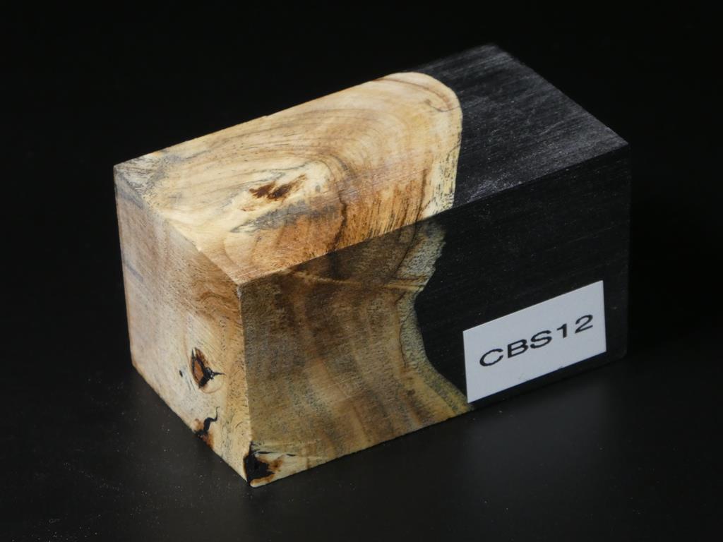 Natural / Black Hybrid Bottle Stopper Blank