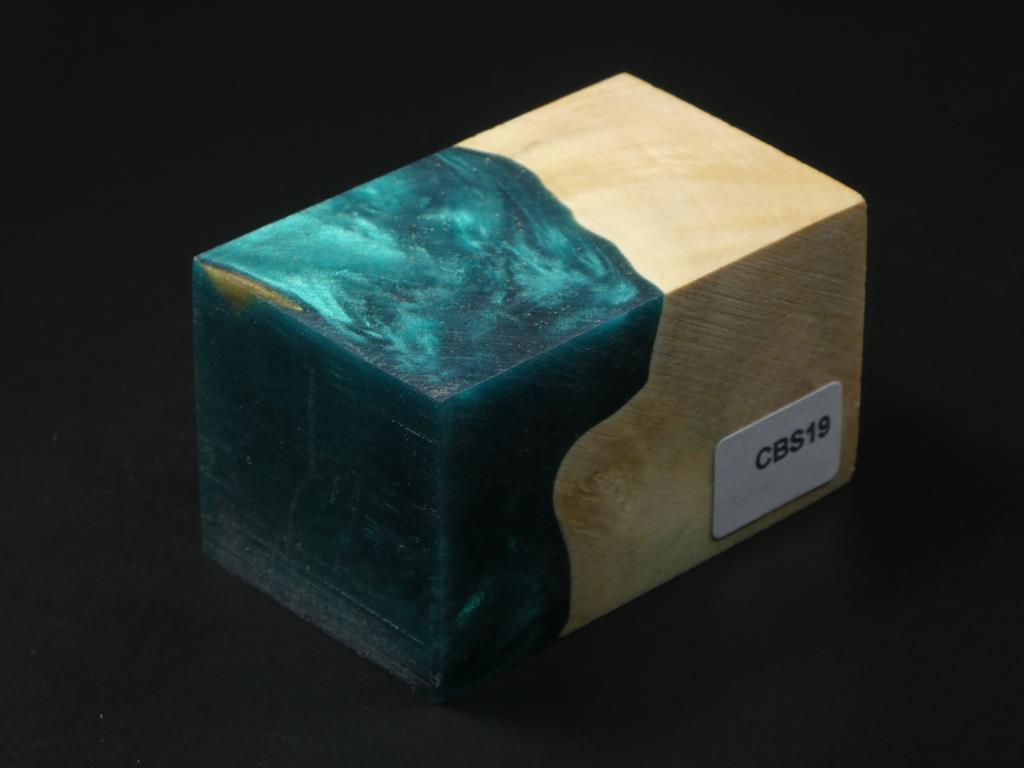 Natural / Green Hybrid Bottle Stopper Blank